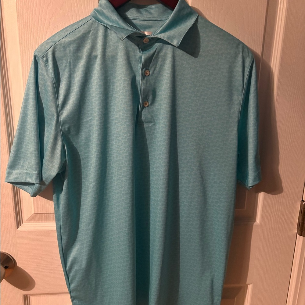 Greg Norman Collection Aqua Polo Shirt